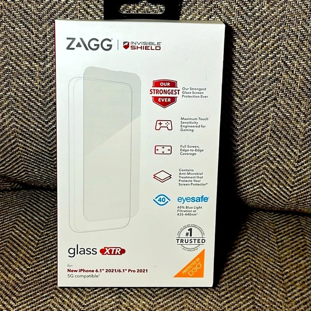 NWT ZAGG Invisible Shield GLASS XTR New iPhone 6.1” 2021/6.1” Pro 2021